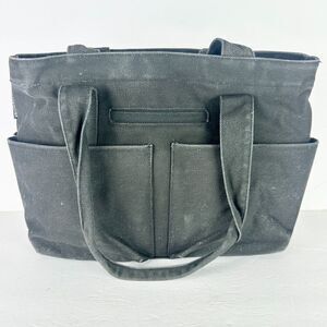 Dagne Dover Vida Organic Cotton Tote Laptop Bag Black
